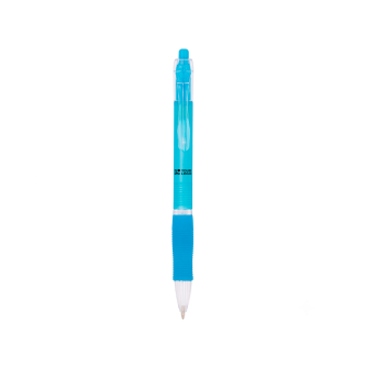 Plastic pen met translucente behuizing en blauwe inkt Click BIC®