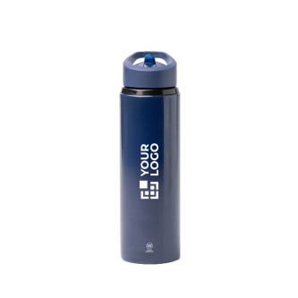 Lekvrije drinkfles van roestvrij staal met rietje 700ml