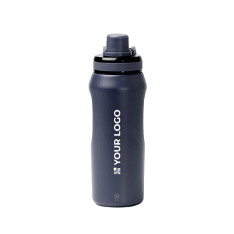 Drinkfles van roestvrij staal met dop en draaglus 600 ml