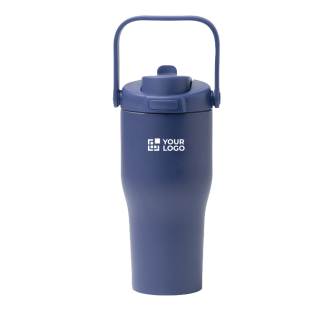 Thermofles van roestvrij staal met knopopening 550 ml