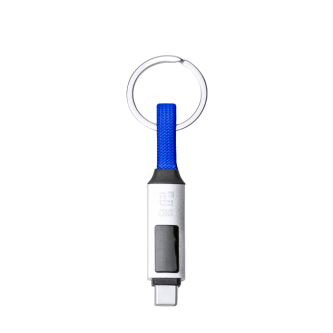 Sleutelhanger met USB-C-oplaadkabel en scherm