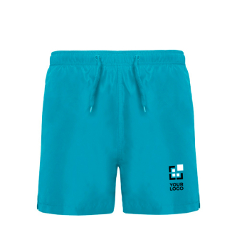 Zwemshort van polyester met zijzakken 100 g/m² Roly Direct Aqua