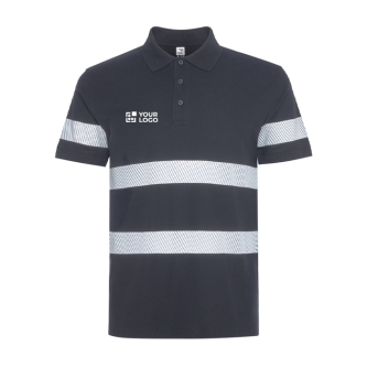 Unisex polo met korte mouwen en hoge zichtbaarheid 220 g/m2