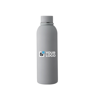 Drinkfles van gerecycled RVS met rubberen coating 500ml
