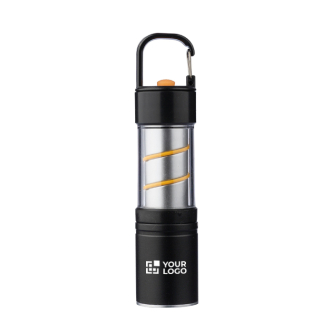 COB zaklamp van aluminium met 3 lichtfuncties en karabijnhaak