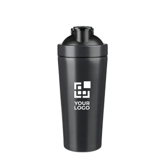 Shaker van gerecycled roestvrij staal met metalen mengbal 750ml