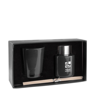 50ml set diffuser en geurende Kaars met logo