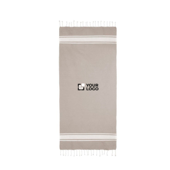 Pareo van gerecycled katoen en polyester in diverse kleuren 150 g/m²