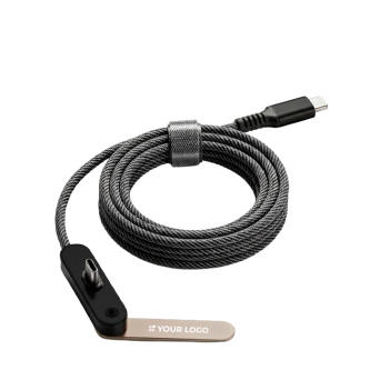 USB-C-oplaadkabel van 100 cm met geïntegreerde telefoonhouder 10 W