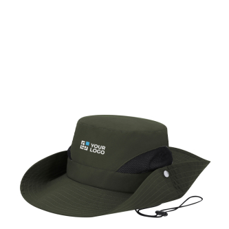 Safari-stijl polyester hoed met verstelbaar trekkoord