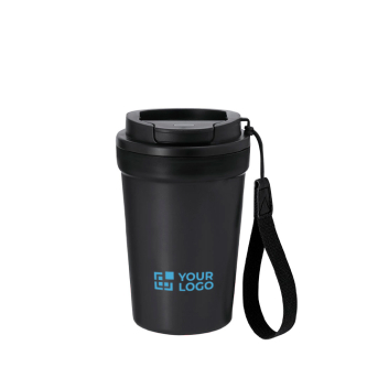 Beker met frosted afwerking, lekvrij deksel en dispenser, 360 ml