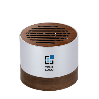 GRS gerecyclede aluminium speaker met walnoothout, 3W