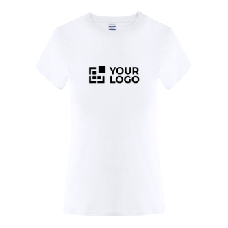 Dames T-shirt van katoen met ronde hals 150 g/m²