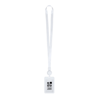 Uittrekbare lanyard met afneembare kaarthouder en clip