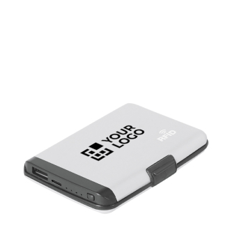 2-in-1 kaarthouder met aluminium powerbank en RFID