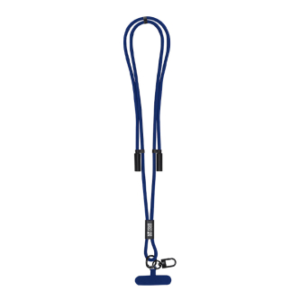 RPET-polyster telefoonlanyard met geïntegreerde oplaadkabel
