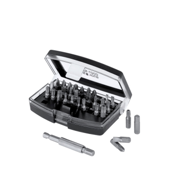 Gereedschapset met kunststof etui en magnetische bits