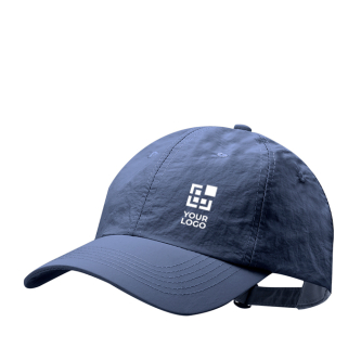 6-panel nylon pet met verstelbare sluiting met metalen gesp