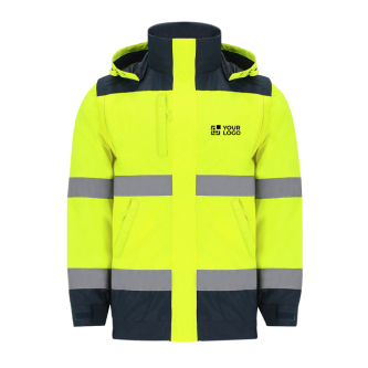 Unisex high-visibility jas tegen regen en wind met capuchon