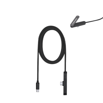 USB-C-oplaadkabel van gerecycled plastic met telefoonhouder 60W