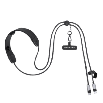 USB-C-oplaadkabel met massageapparaat en telefoonhouder 100W