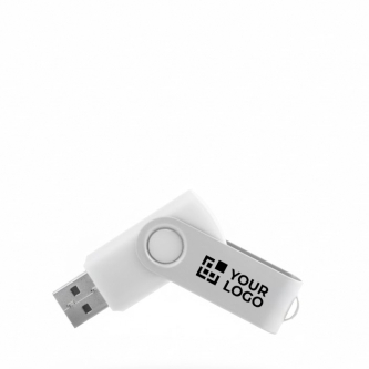 USB met zachte behuizing en glanzende metalen clip