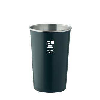Herbruikbare beker van gerecycled roestvrij staal 350 ml