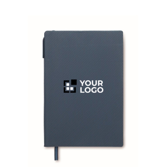 Hardcover notitieboek met balpen aan de binnenkant A5