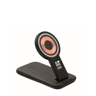 3-in-1 oplader met mobielhouder geschikt voor Apple®