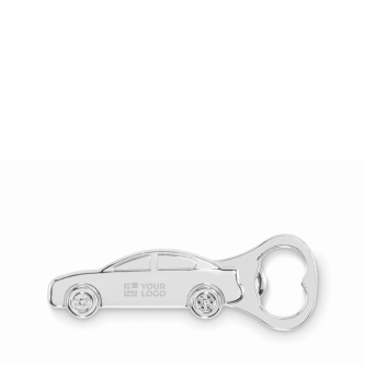 Flesopener van zinklegering in de vorm van een auto