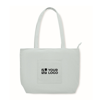 Grote ribfluwelen polyester tas met rits 220 g/m²