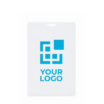 Badgehouder voor lanyard met sleuf 12 x 8 cm