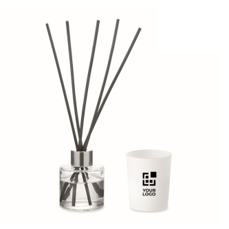Aromaset met geurverspreider en kaars van plantaardige was
