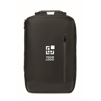 Laptoprugzak met PU-details en trolleyband 15''
