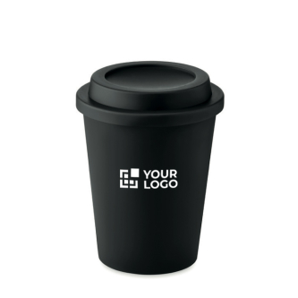 Dubbelwandige plastic bekers met logo