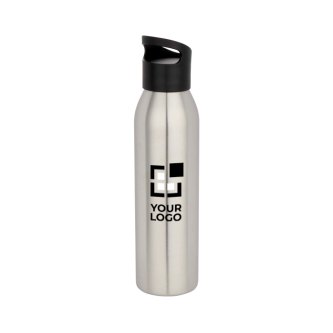 Enkelwandige RVS drinkfles van gerecycled staal 650 ml