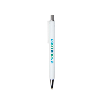 Balpen van gerecycled plastic met zwarte semi-gel inkt 0,7 mm