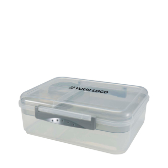 Kunststof lunchbox met verschillende vakken 1.45L