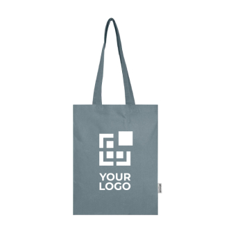 Shopper van gerecycled katoen en RPET 7 L 140 g/m²