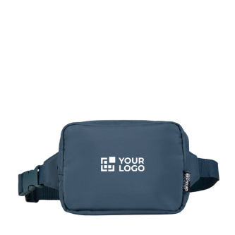 Reis-schoudertas van gerecycled polyester met compartiment 1 L