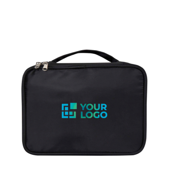 Make-up organizer tas van gerecycled polyester met rits
