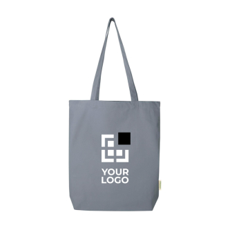Tote bag van biologisch katoen met brede bodem 10L 270 g/m²