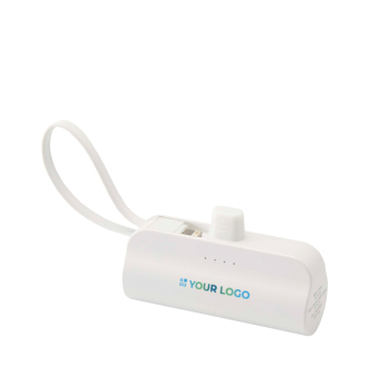 2-in-1 powerbank van gerecycled plastic met opvouwbare standaard