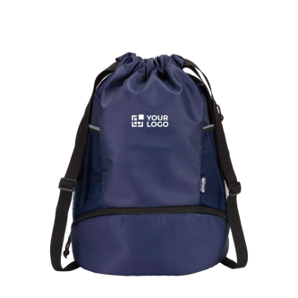 Sporttas van waterdicht gerecycled materiaal met schoenenvak 18 L