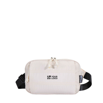 Gewatteerde waterafstotende heuptas van gerecycled polyester 1,5 L