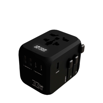 Personaliseerbare reisadapter met 33W GaN-snelladen