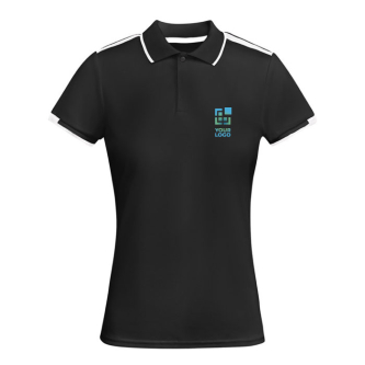 Polyester poloshirt met korte mouwen voor dames, 140 g/m², Roly