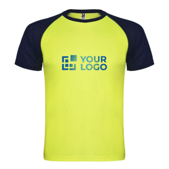 Unisex sportshirt met korte mouwen van polyester, 140 g/m², Roly