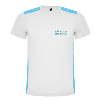 Unisex sportshirt van polyester met korte mouwen, 130 g/m², Roly