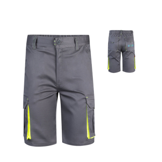 Elastische werkbermuda met logo, tweekleurig 240 g/m² Velilla